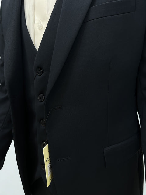 Dark Blue 3-Piece Formal Suit – Premium Slim Fit