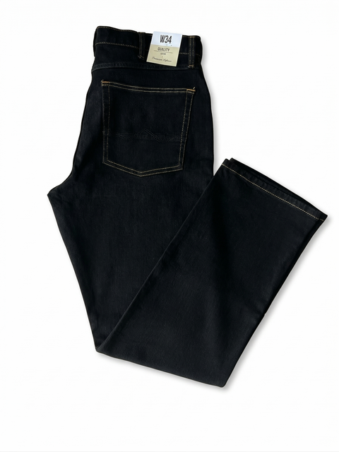 Premium Regular Black Jeans – Casual & Modern Style