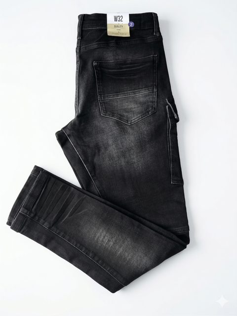 Premium 6 Pocket Black Jeans – Casual & Modern Style