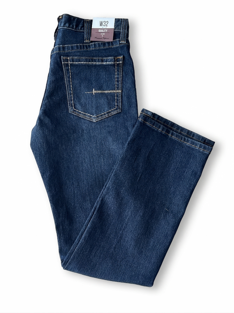 Premium Regular Fit Dark Blue Jeans – Casual & Modern Style