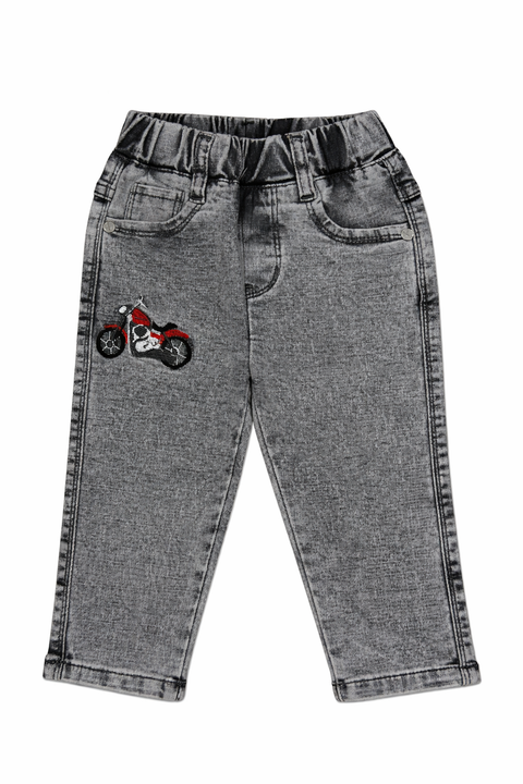 Boys Grey Drift Denim Jeans – Imported, Soft & Wrinkle-Free
