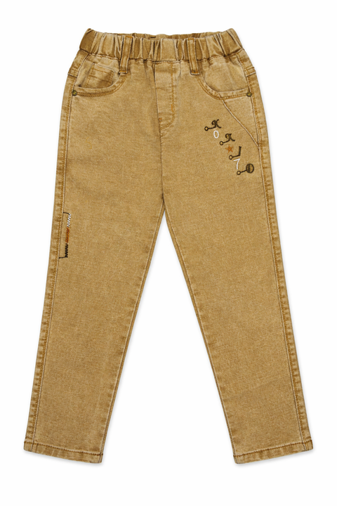 Kids Denim Brown Jeans – Imported, Soft & Wrinkle-Free