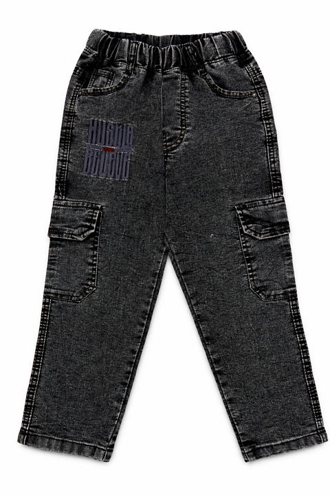 Kids Denim Dark Grey Jeans – Imported, Soft & Wrinkle-Free