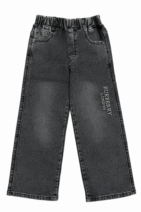 Boys Dark Grey Denim Jeans – Imported, Soft & Wrinkle-Free