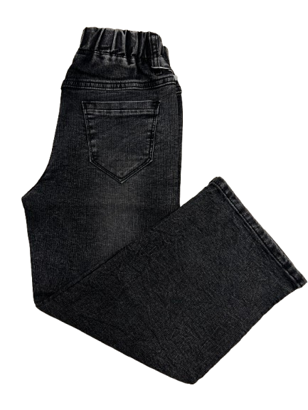 Boys Dark Grey Denim Jeans – Imported, Soft & Wrinkle-Free