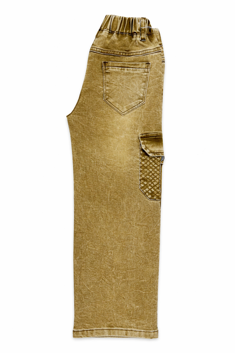 Kids Denim Mustard Jeans – Imported, Soft & Wrinkle-Free