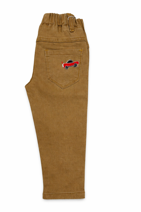 Boys Brown Drift Denim Jeans – Imported, Soft & Wrinkle-Free