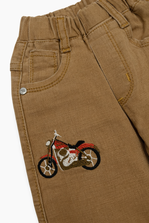 Boys Brown Drift Denim Jeans – Imported, Soft & Wrinkle-Free