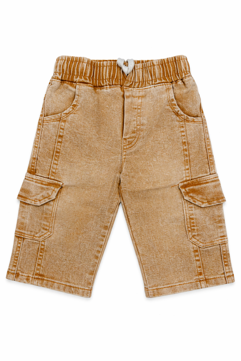 Kids Denim Light Brown Jeans – Imported, Soft & Wrinkle-Free