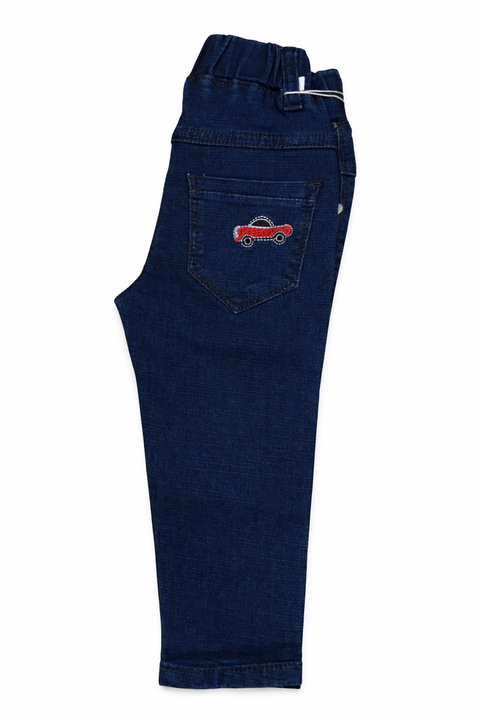 Boys Dark Blue Denim Jeans – Imported, Soft & Wrinkle-Free