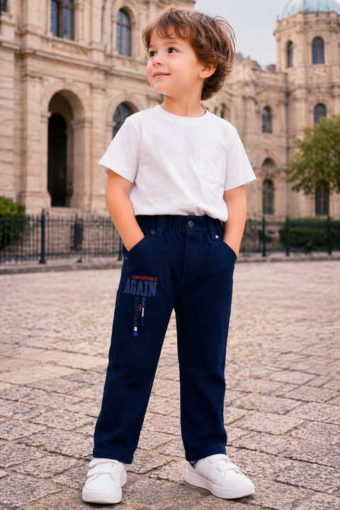 Kids Denim Dark blue Jeans – Imported, Soft & Wrinkle-Free