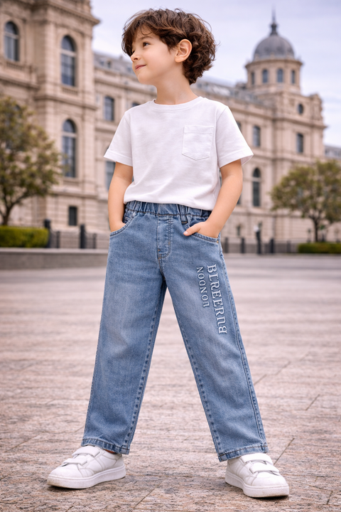 Kids Denim Light blue Jeans – Imported, Soft & Wrinkle-Free