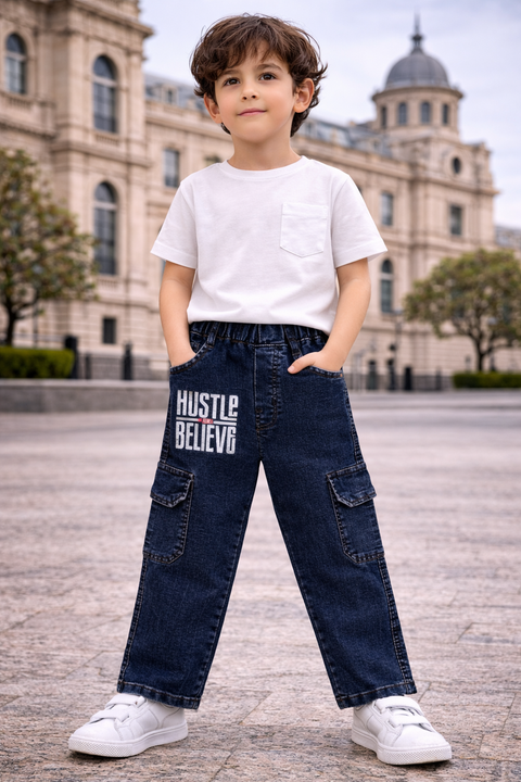 Kids Denim Dark blue Jeans – Imported, Soft & Wrinkle-Free