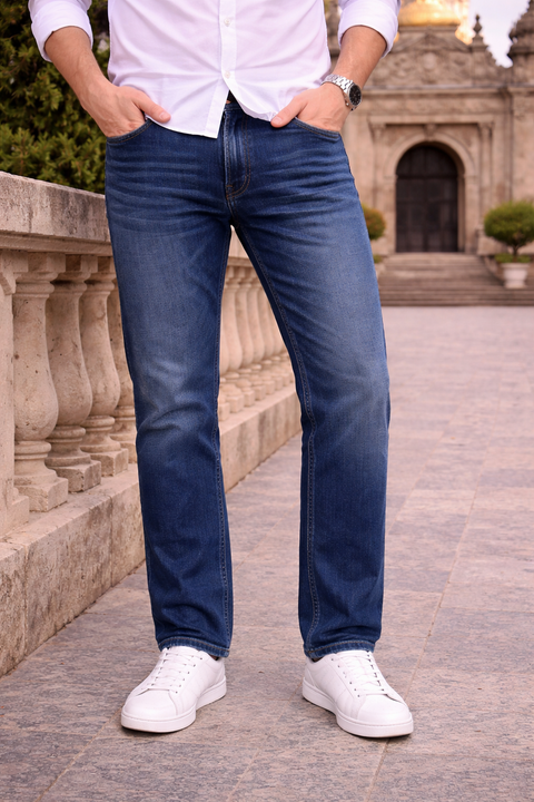 Premium Regular Dark Blue Jeans – Casual & Modern Style