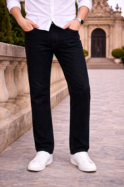 Premium Regular Black Jeans – Casual & Modern Style