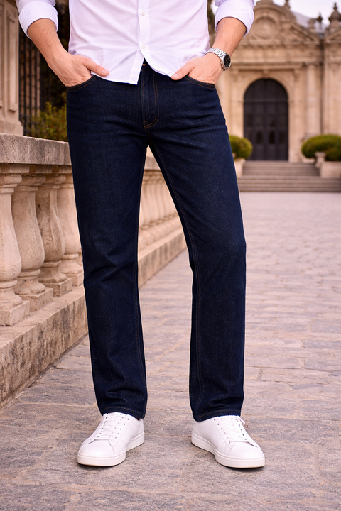 Premium Regular Dark Blue Jeans – Casual & Modern Style