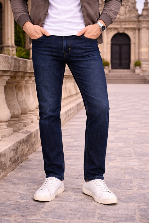 Premium Regular Dark Blue Jeans – Casual & Modern Style