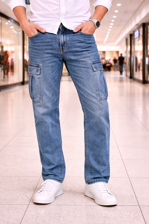 Premium Regular Light Blue Jeans 6 pocket – Casual & Modern Style