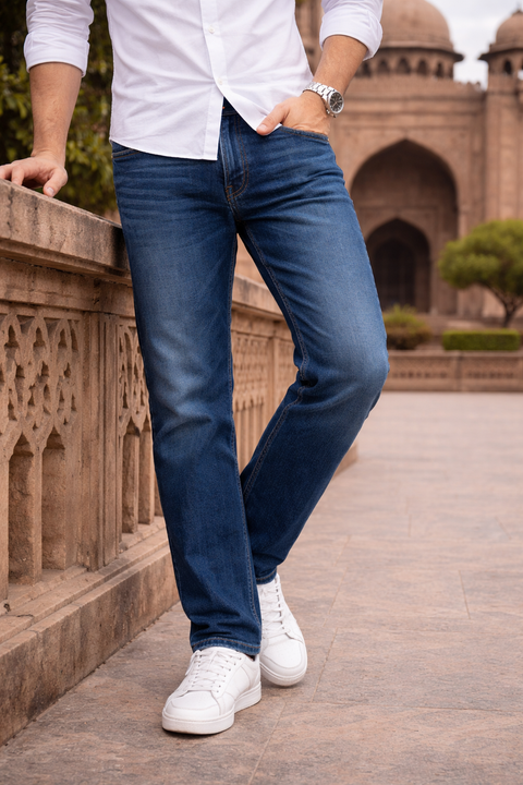 Premium Regular Dark Blue Jeans – Casual & Modern Style