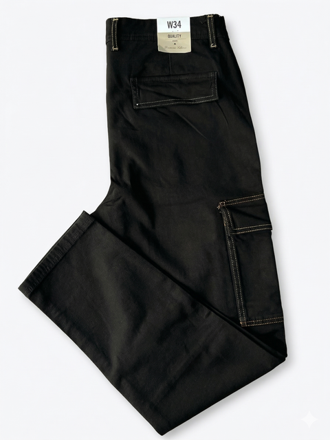 Premium Black  Cotton Jeans 6 pocket – Casual & Modern Style