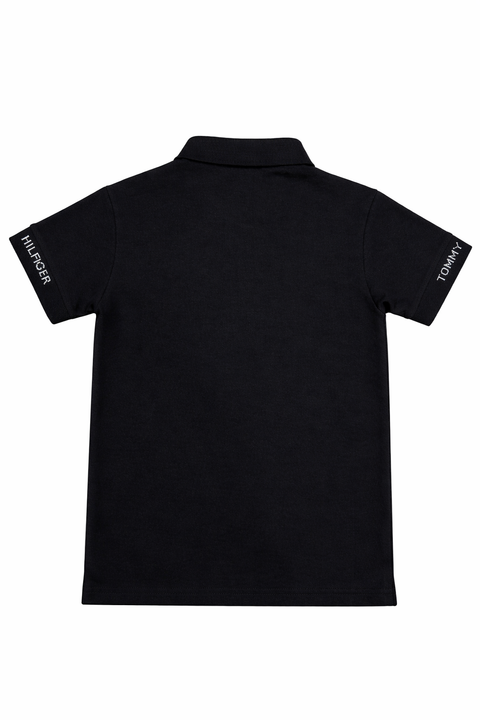 Tommy Hilfiger Kids Black Polo Shirt