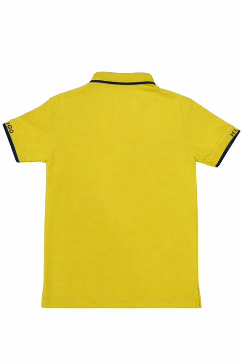 Premium Kids Yellow Polo Shirt by Hugo Boss