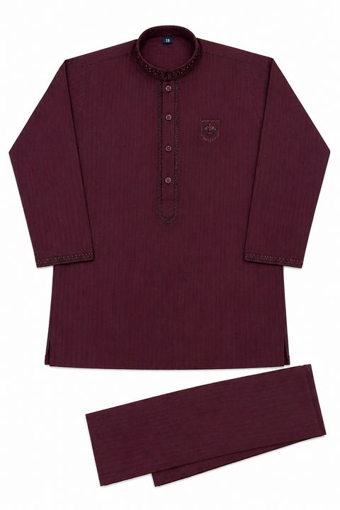 Royal Wearz Meiroon Embroidered Kurta Pajama Set