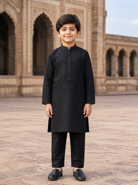 Boys Premium Embroidered Kurta – Classic Traditional Outfit
