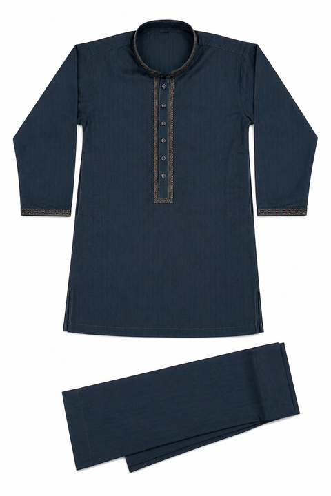 Boys Embroidered Kurta Pajama – Premium Traditional Outfit