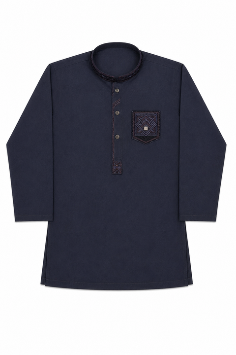 Boys Embroidered Kurta Pajama – Classic Festive Wear