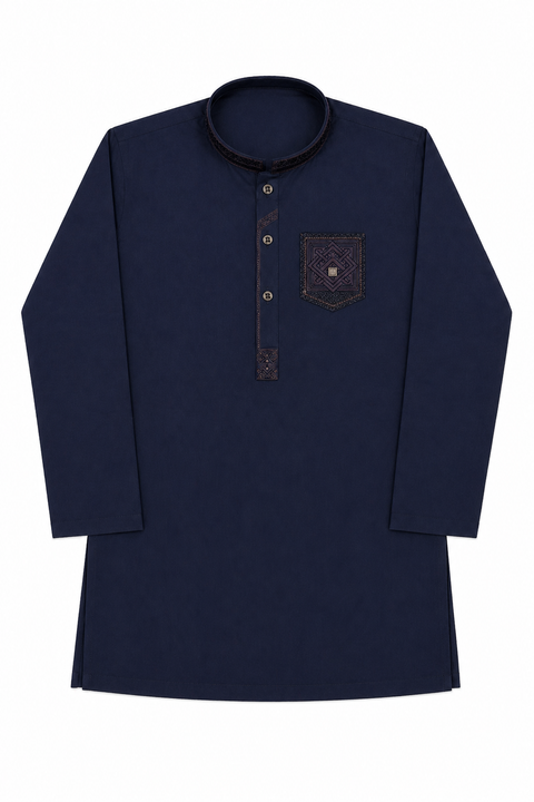 Boys Embroidered Kurta Pajama – Classic Festive Wear