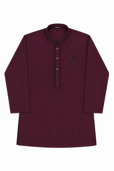 Boys Embroidered Kurta Pajama – Elegant Festive Collection