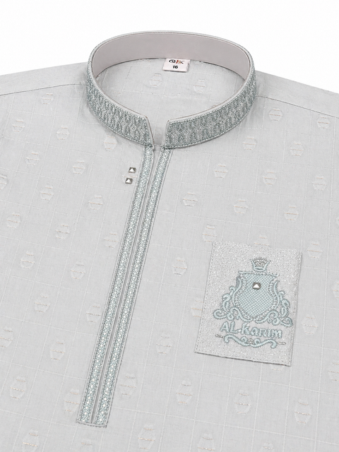 Boys Embroidered Kurta Pajama – Elegant Festive Collection