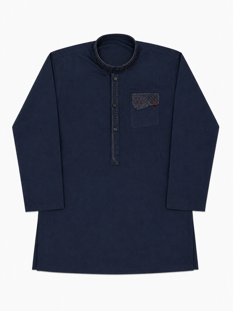 Boys Embroidered Kurta Pajama – Elegant Festive Collection