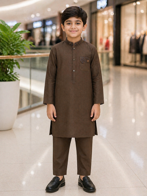 Brown Kurta Pajama for Men – Premium Traditional Wear
