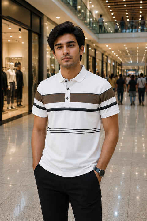 Imported Premium Polo Shirt with Contrast Collar