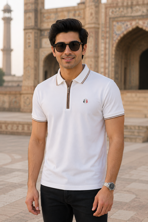 Imported Premium Polo Shirt with Contrast Collar