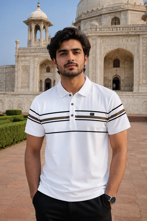 Imported Premium White Polo Shirt