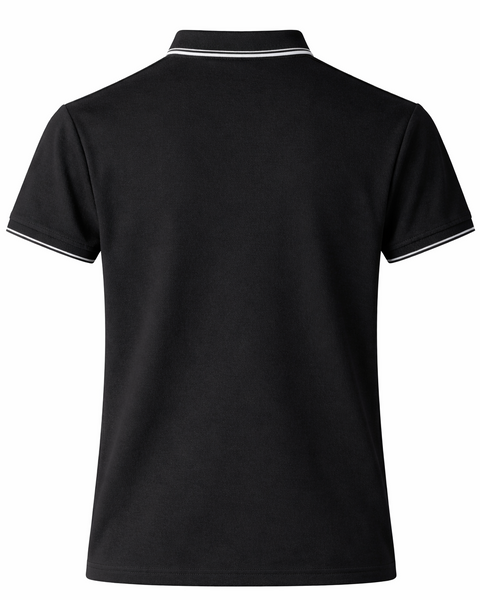 Imported Premium Black Polo Shirt with Contrast Collar