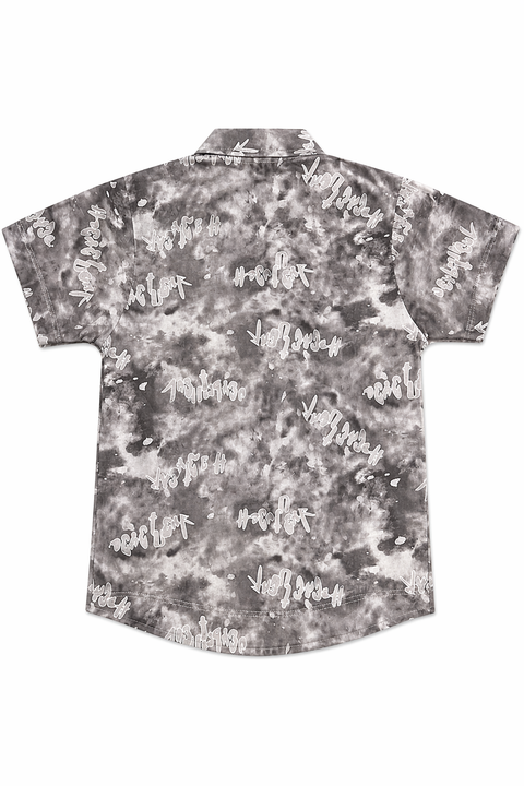 Boys “Think You!” Printed Shirt & Shorts 3-Piece Casual Summer Set