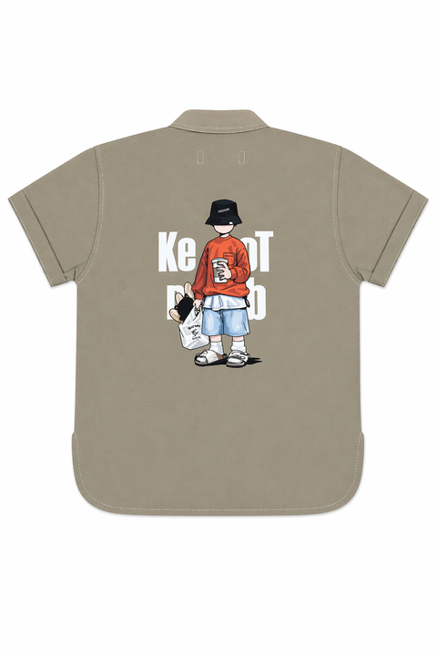 Kids Summer Outfit Set – Stylish Shirt, Tank Top & Shorts Combo (3PCS)