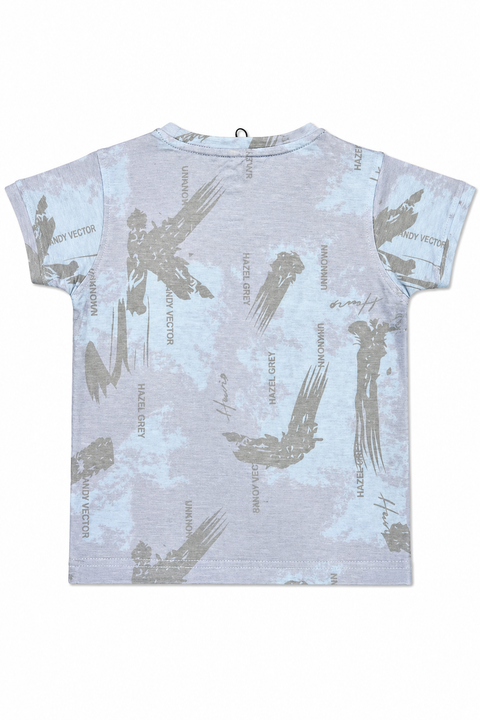 Dreaming “N” Graphic T-Shirt & Denim Shorts Set for Kids