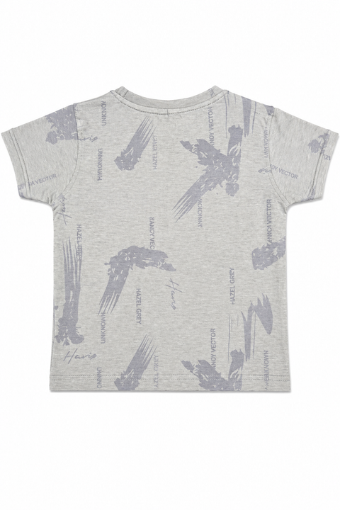 Dreaming “N” Graphic T-Shirt & Denim Shorts Set for Kids