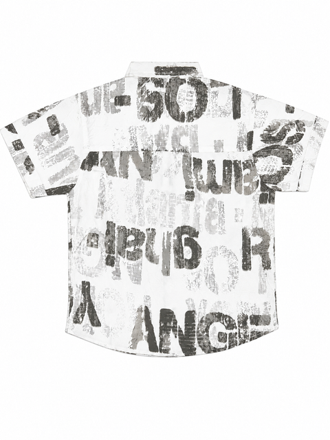 Trendy White & Grey Printed Co-Ord Set for Kids
