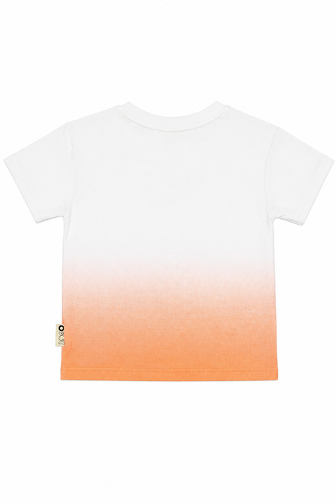 Kids Graffiti Print T-Shirt & Denim Shorts Set with Belt