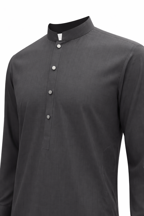 Men’s Premium Stitched Shalwar Kameez- Grey