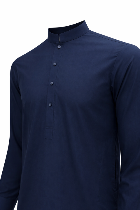 Men’s Premium Stitched Shalwar Kameez – Blue