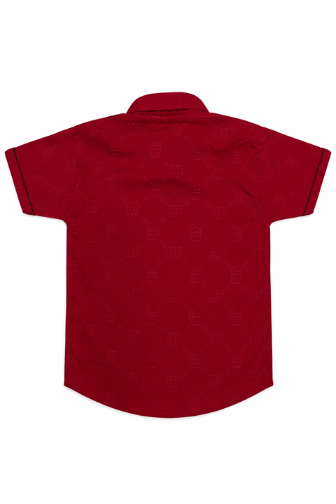 Boys Summer Outfit – Meiroon Shirt & Printed Tee Combo