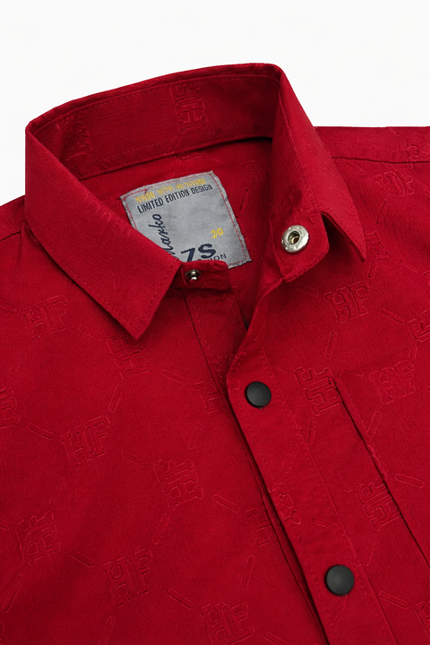 Boys Summer Outfit – Meiroon Shirt & Printed Tee Combo