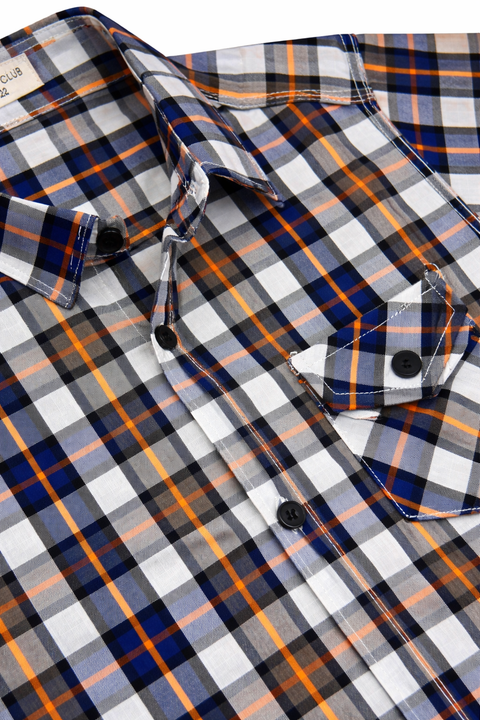 Boys Brown Checkered Half Sleeve Casual Shirt – Smart Summer Style